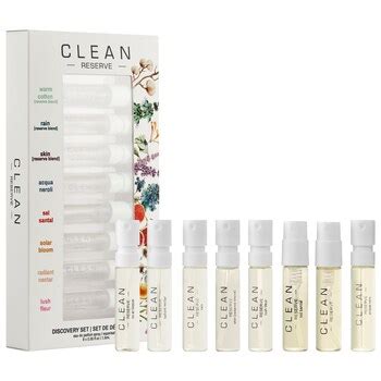 clean reserve perfume discovery set.